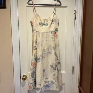 ❤️‍🔥 CLEARANCE ❤️‍🔥 NWOT Zimmermann Illuminate linen midi dress, Size AU 2 M